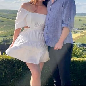 Petal & Pup - Short White Cutout Dress